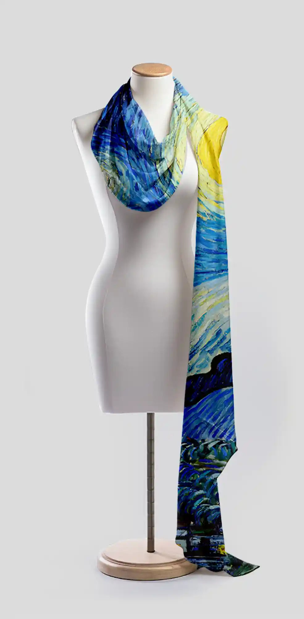 Starry Night Van Gogh Chiffon Scarf