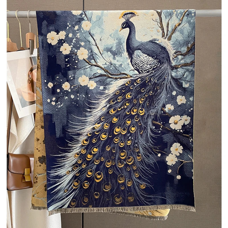 Scarf Women Warm Shawl Wraps European Masters Impressionists