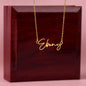 Signature Name Necklace Custom Dainty 18K Mama Gift Gold Pendant Script ShineOn Fulfillment