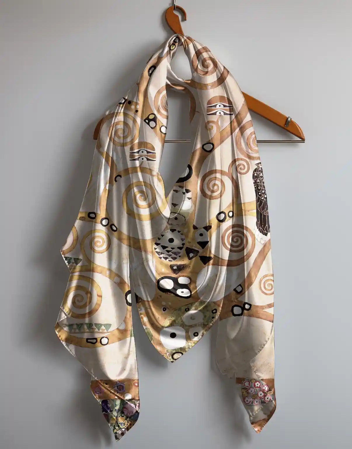 Tree of Life Gustav Klimt Chiffon Scarf
