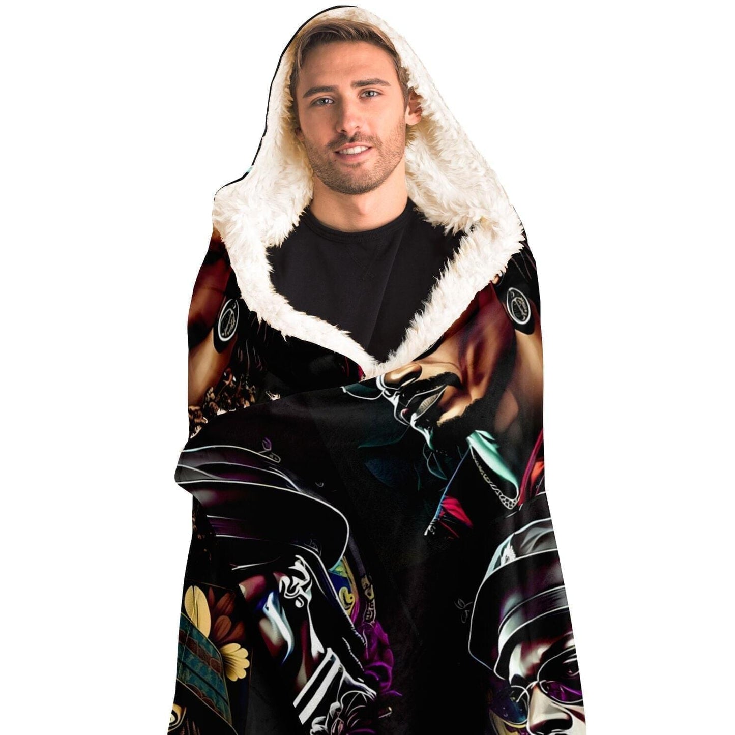 Snoop Dogg Art Hooded Blanket Gift Idea HOO-DESIGN.SHOP