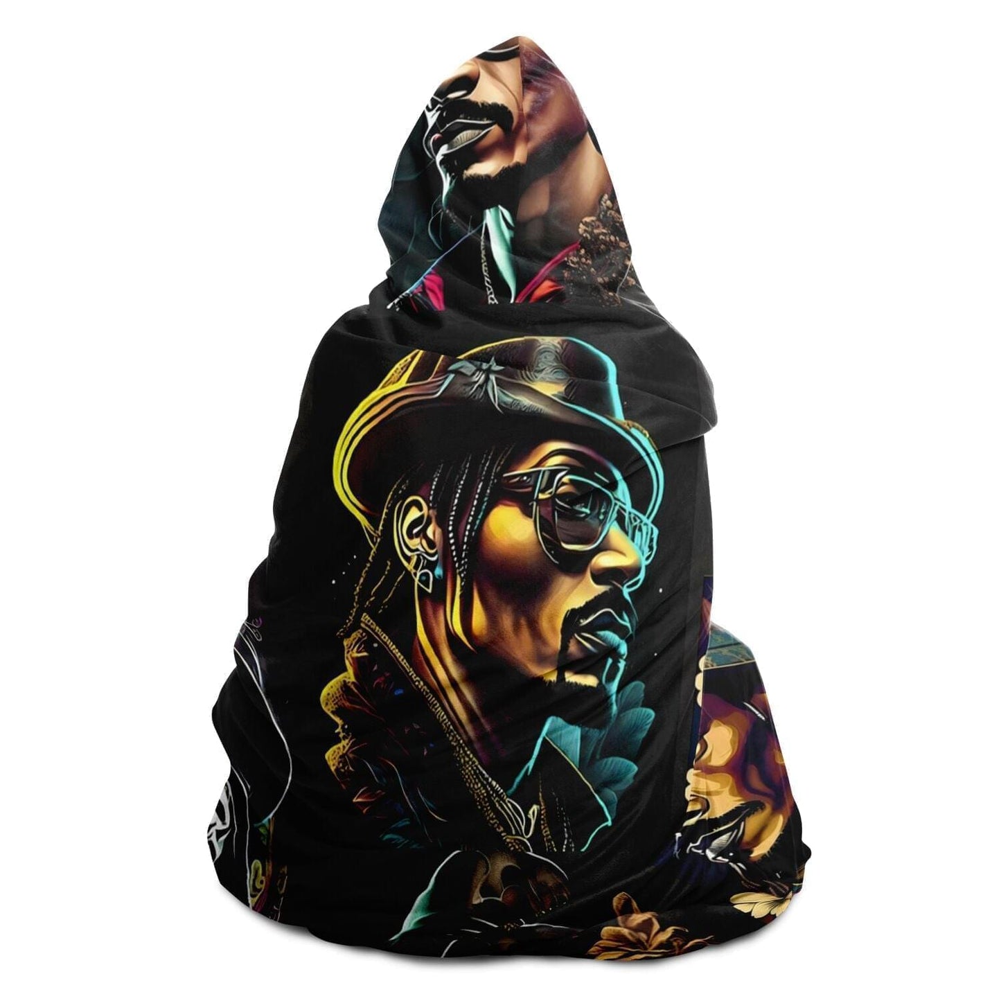 Snoop Dogg Art Hooded Blanket Gift Idea HOO-DESIGN.SHOP