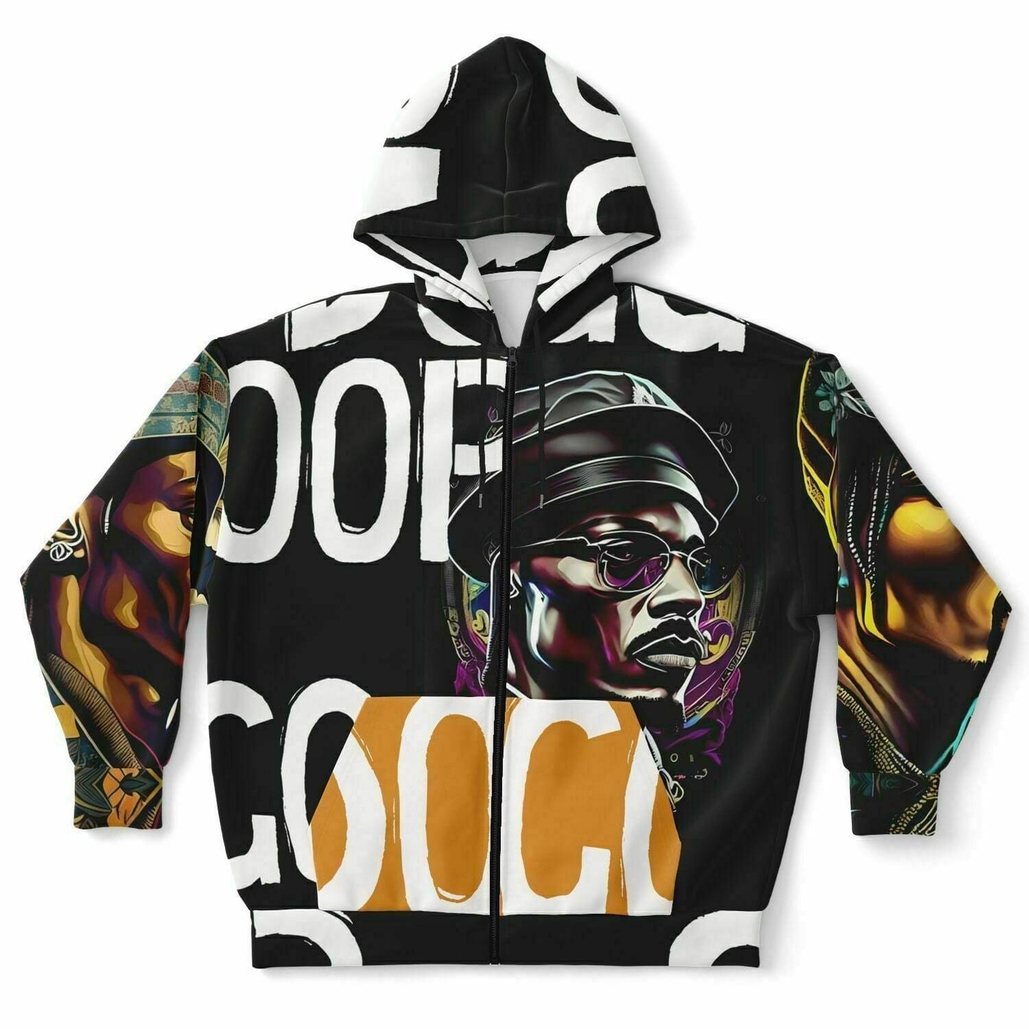 Snoop Dogg Streetwear Unisex Plus-Size Zip Up Hoodie HOO-DESIGN.SHOP
