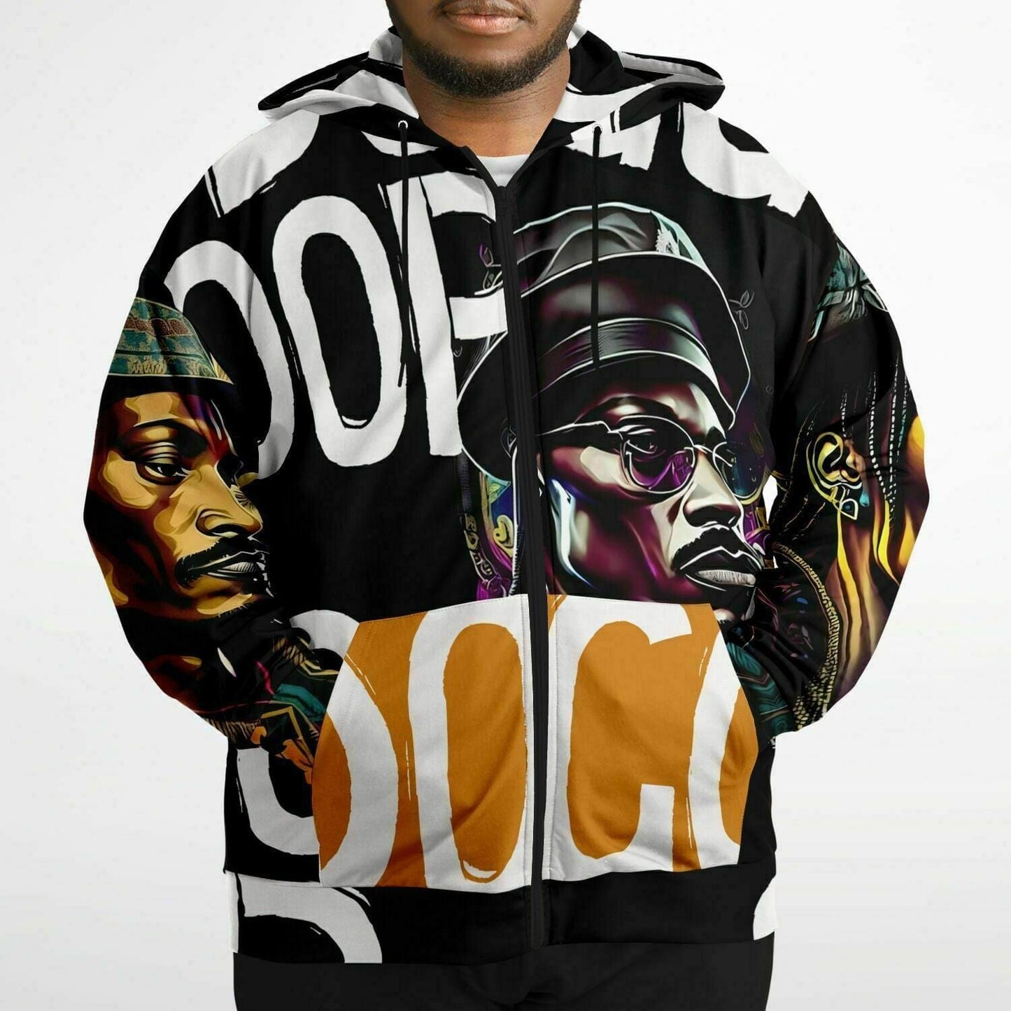 Snoop Dogg Streetwear Unisex Plus-Size Zip Up Hoodie HOO-DESIGN.SHOP