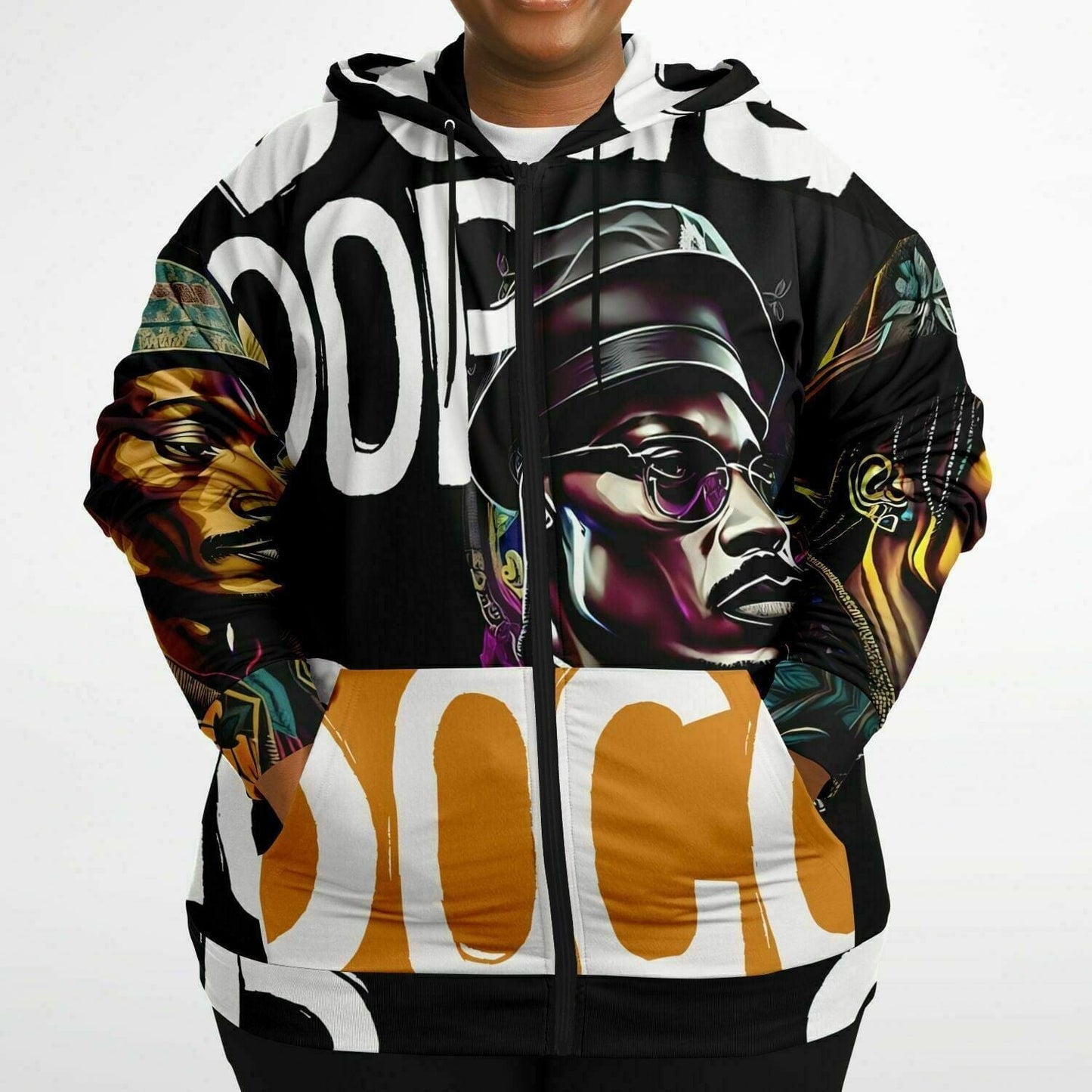Snoop Dogg Streetwear Unisex Plus-Size Zip Up Hoodie HOO-DESIGN.SHOP