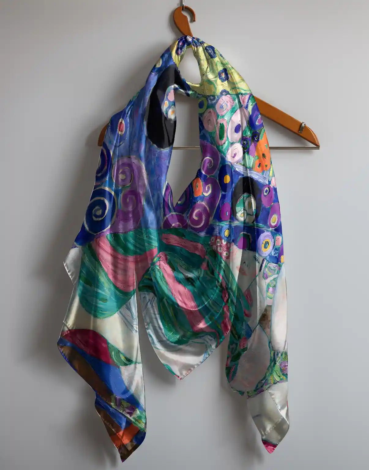 The Virgen detail Klimt Chiffon Scarf