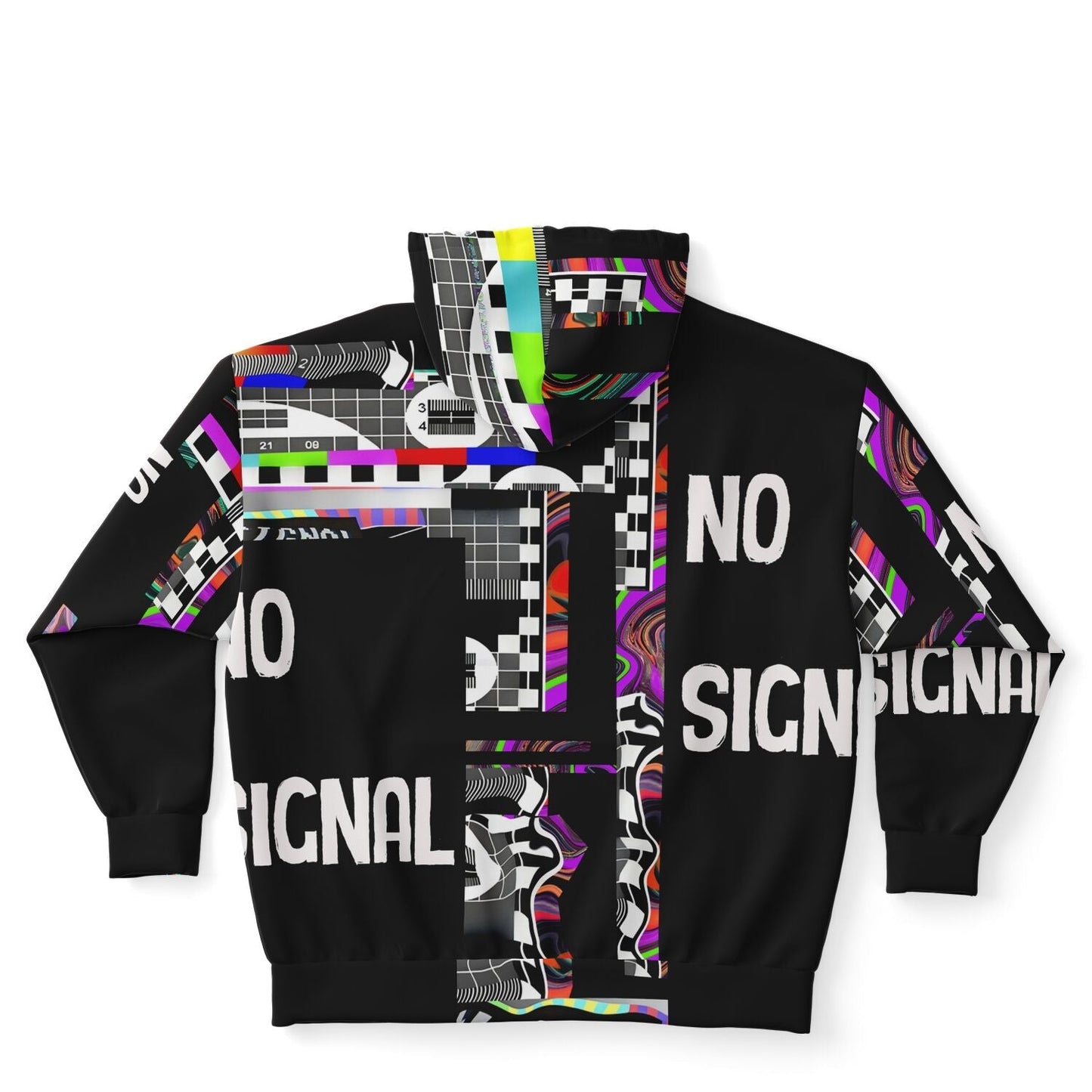 TV Screen Glitch Psychedelic Aesthetic Plus-size Ziphoodie HOO-DESIGN SHOP