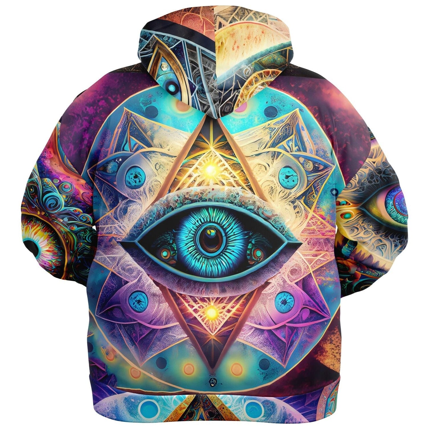 Trippy Psychadelic Cosmic Eye Athletic Hoodie! Spiritual Aesthetic Art HOO-DESIGN.SHOP