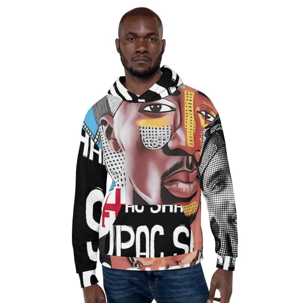 Tupac Shakur Drawing Street Art Style Unisex Hoodie HOO-DESIGN.SHOP