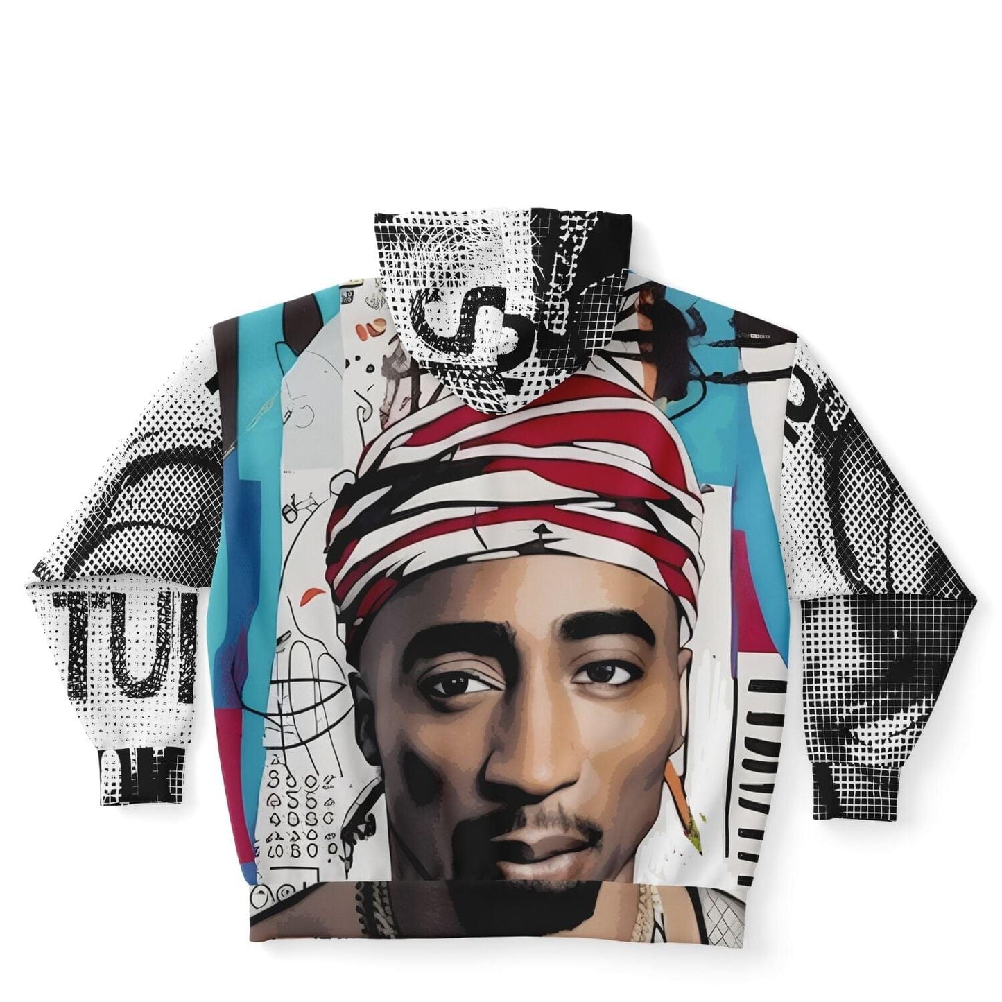 Tupac Shakur Drawing Unisex Plus-size Zip hoodie HOO-DESIGN.SHOP