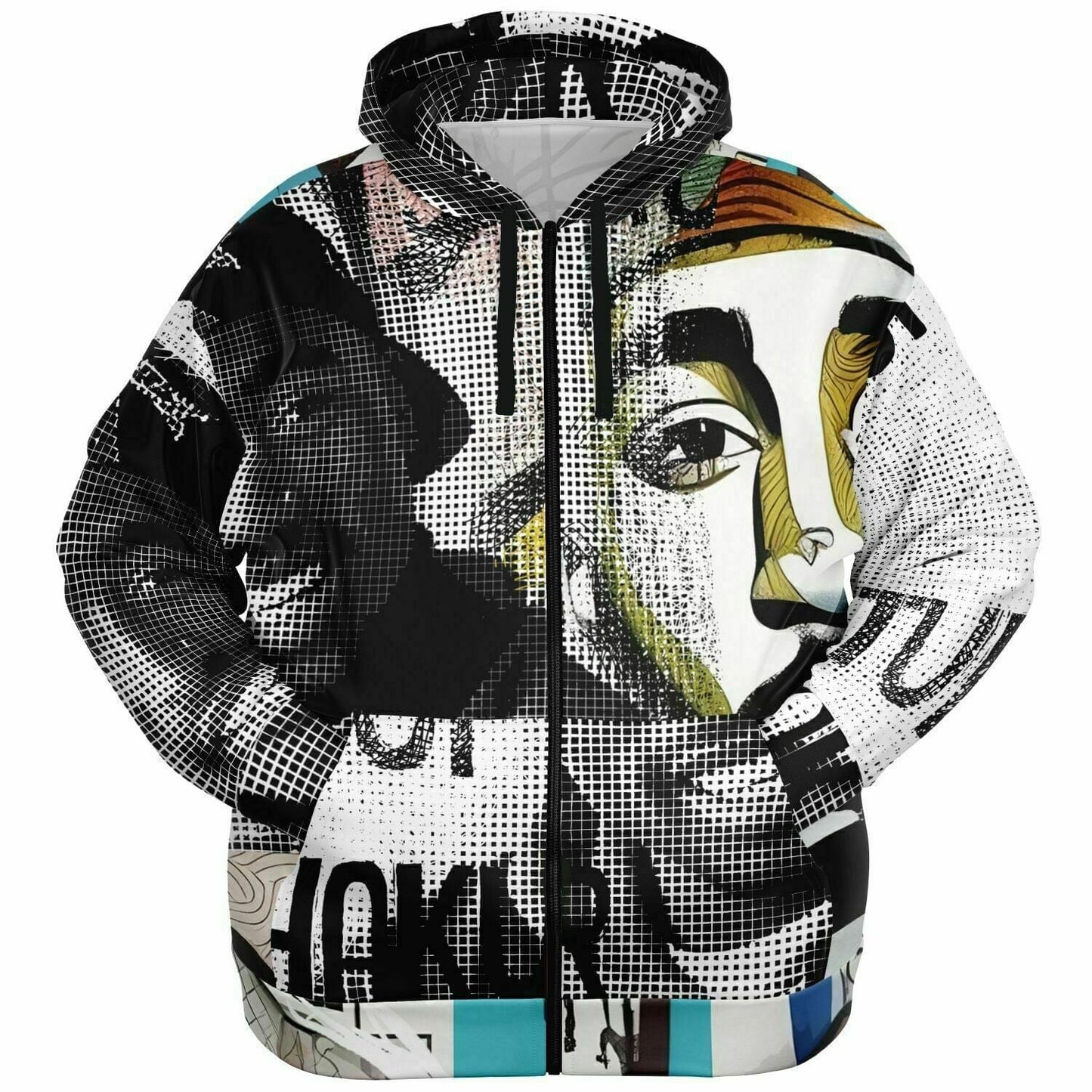 Tupac Shakur Drawing Unisex Plus-size Zip hoodie HOO-DESIGN.SHOP