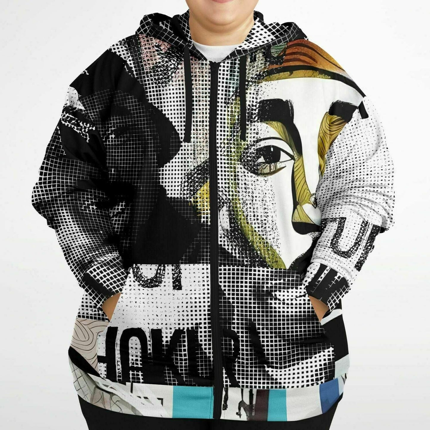 Tupac Shakur Drawing Unisex Plus-size Zip hoodie HOO-DESIGN.SHOP