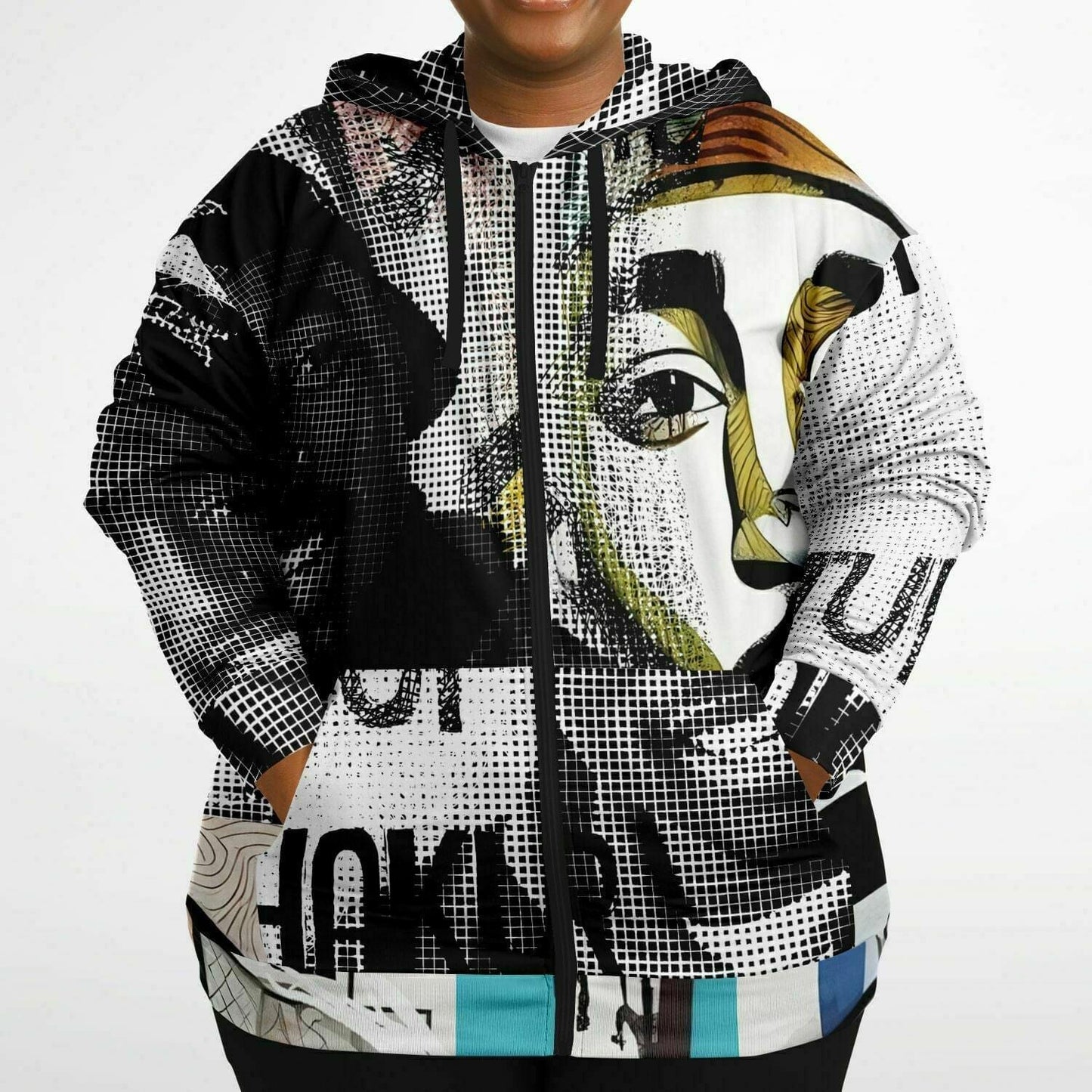 Tupac Shakur Drawing Unisex Plus-size Zip hoodie HOO-DESIGN.SHOP