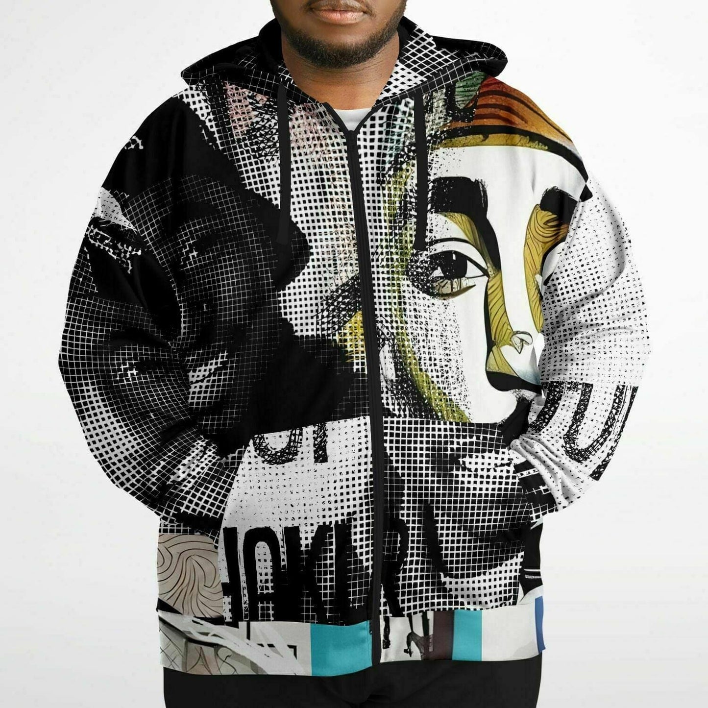 Tupac Shakur Drawing Unisex Plus-size Zip hoodie HOO-DESIGN.SHOP