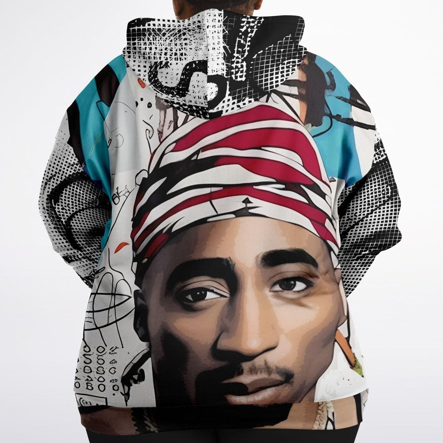 Tupac Shakur Drawing Unisex Plus-size Zip hoodie HOO-DESIGN.SHOP