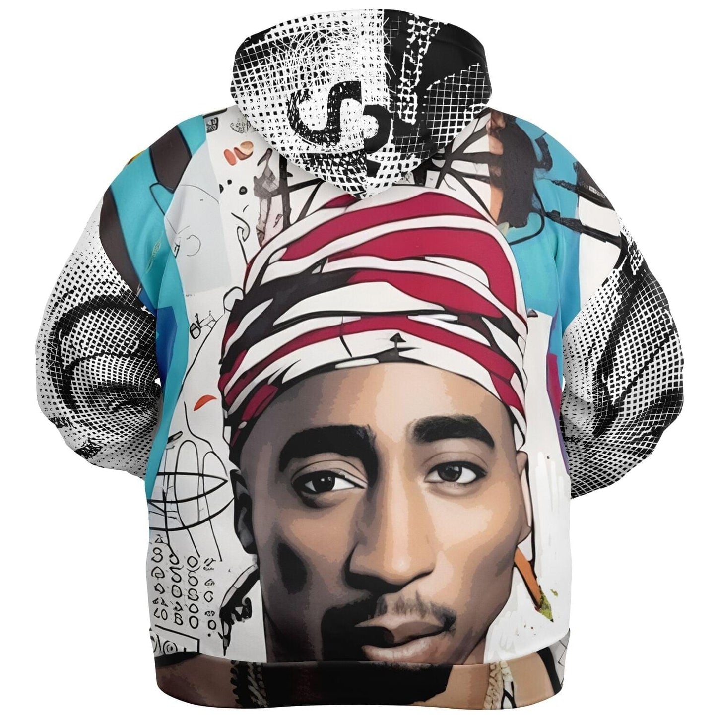 Tupac Shakur Drawing Unisex Plus-size Zip hoodie HOO-DESIGN.SHOP