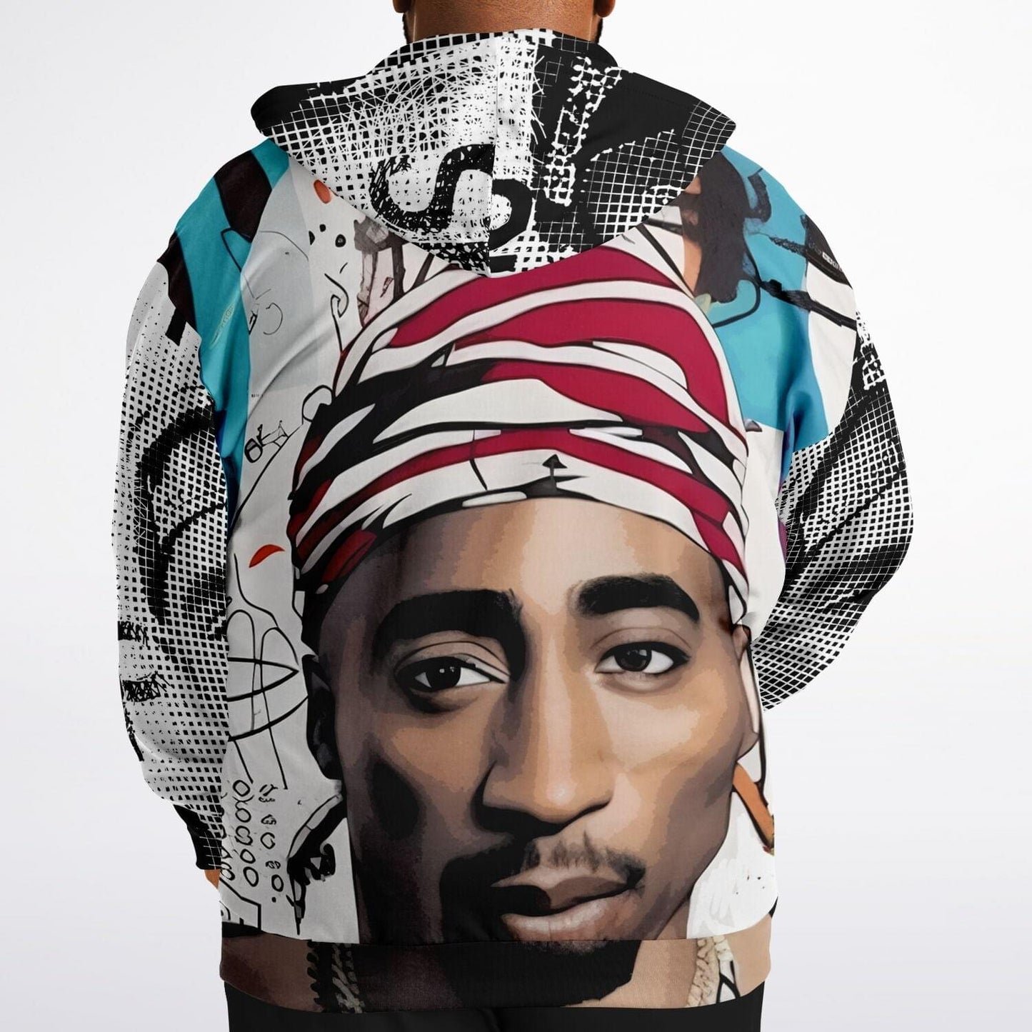 Tupac Shakur Drawing Unisex Plus-size Zip hoodie HOO-DESIGN.SHOP
