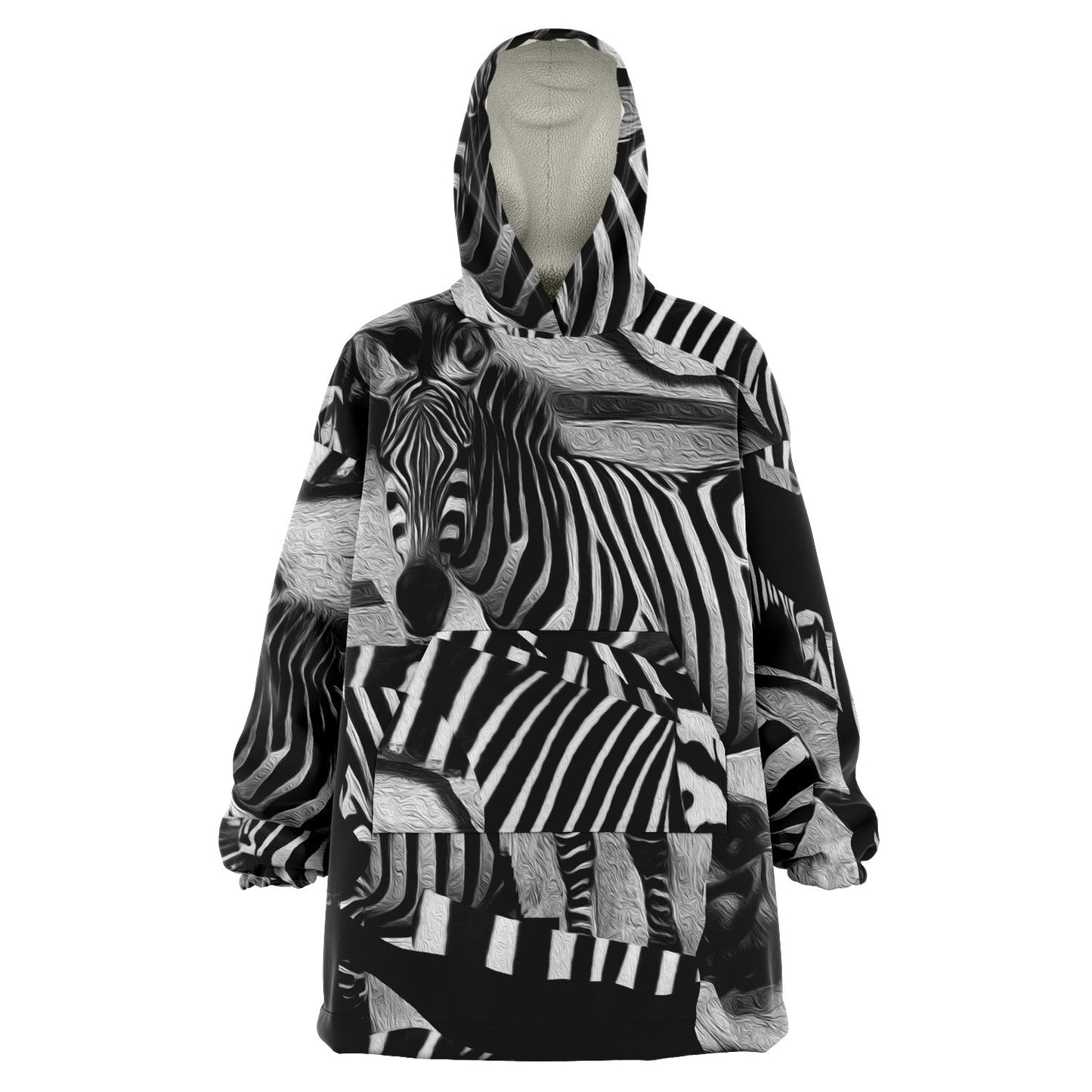 Zebra Artwork Snug Hoodie Gift Idea HOO-DESIGN.SHOP