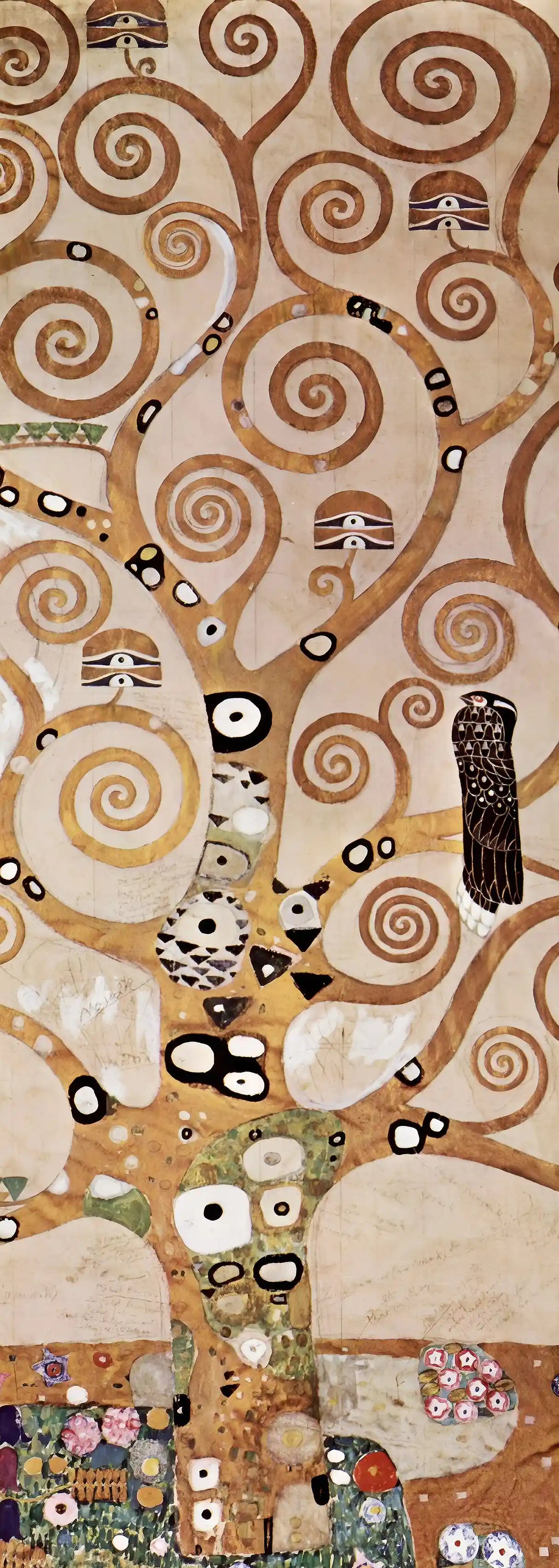 Tree of Life Gustav Klimt Chiffon Scarf