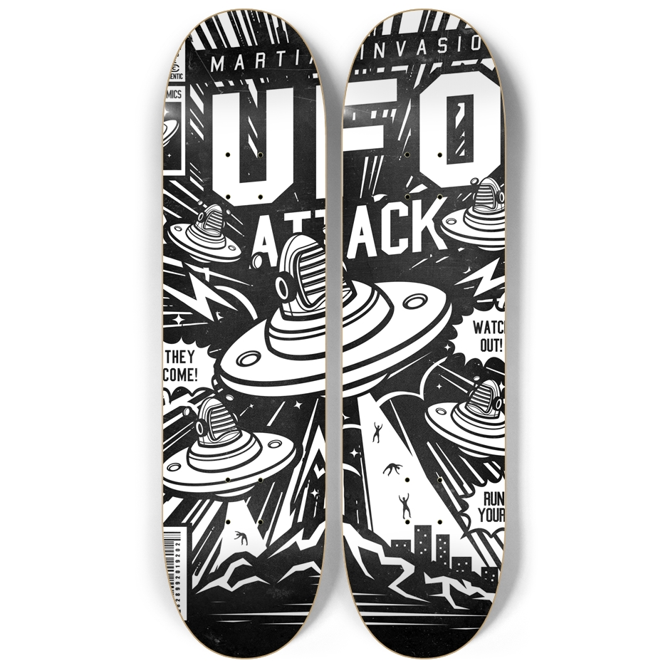 UFO ATTACK 2 decks Wall Series