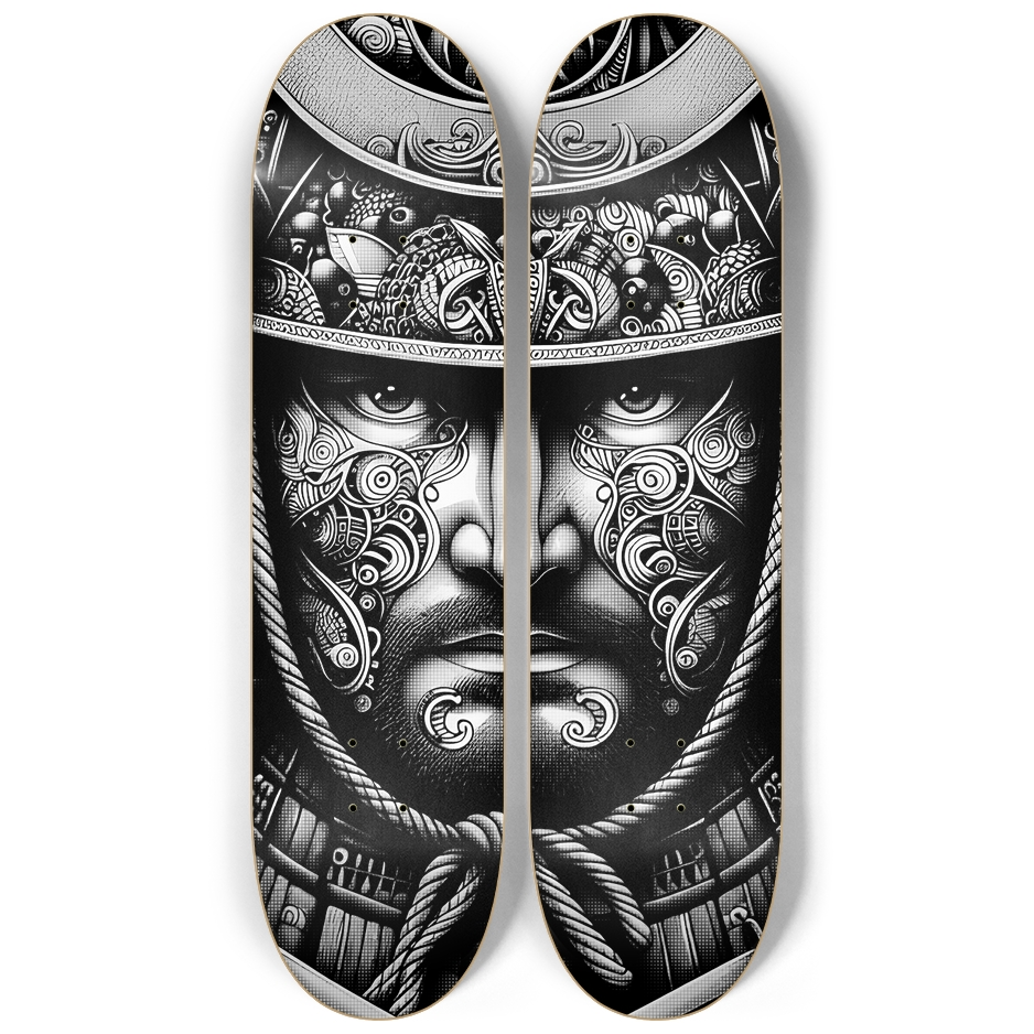 Samurai Warrior Tribal 2 decks Wall Series