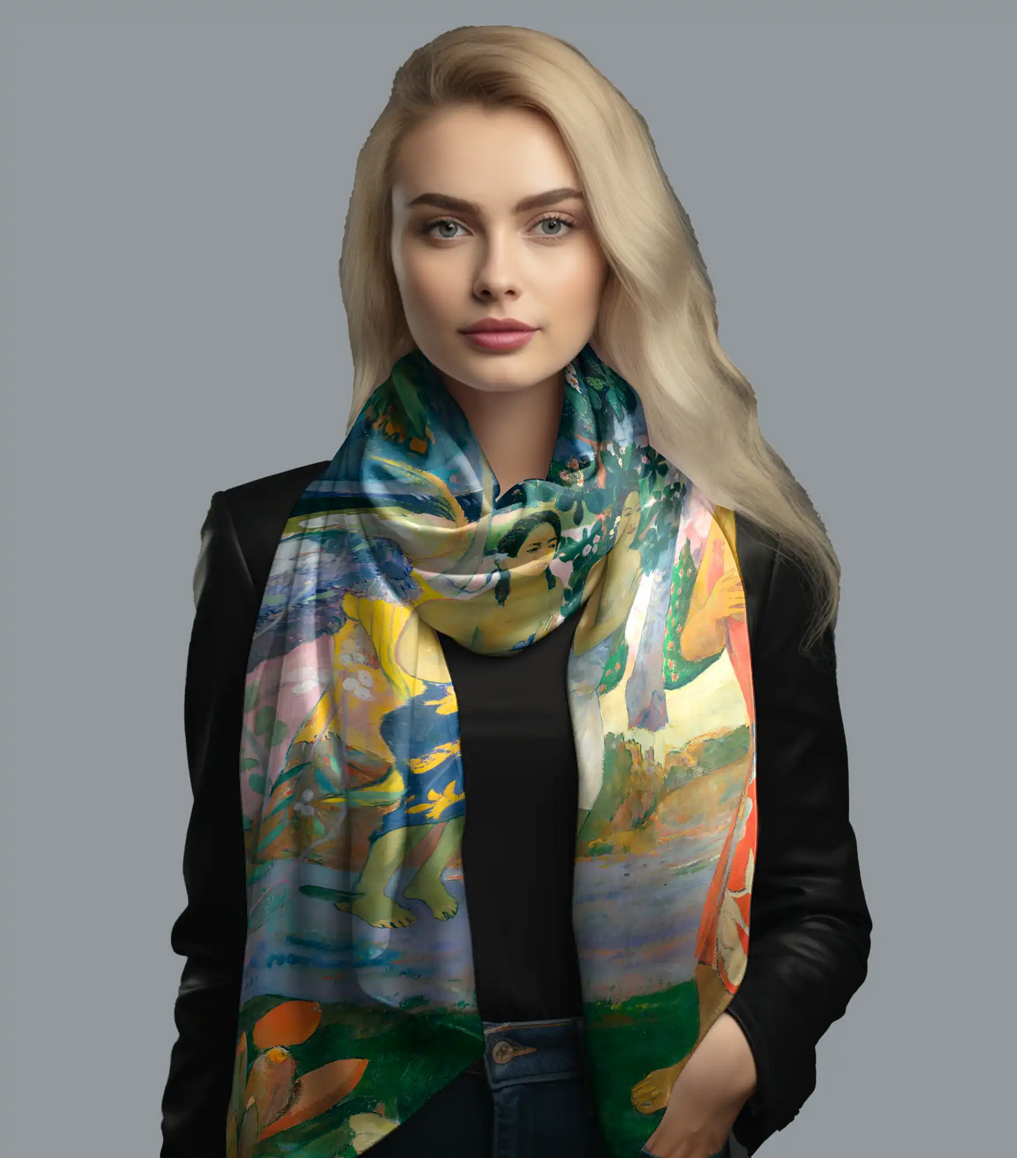 Chiffon Scarf La Orana Maria by Paul Gauguin Version 1
