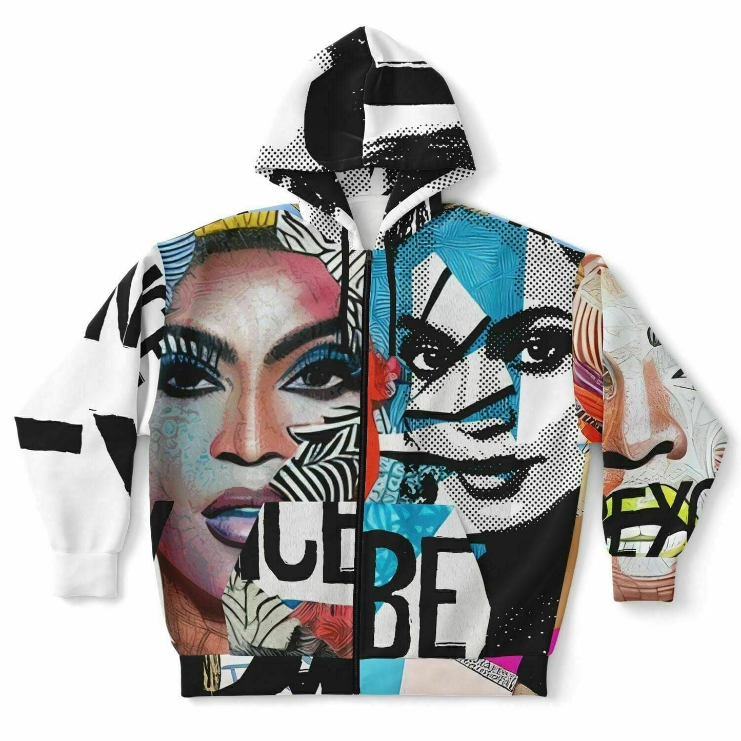 Beyoncé Drawing Unisex Plus-Size Zip Up Hoodie Hoo-design