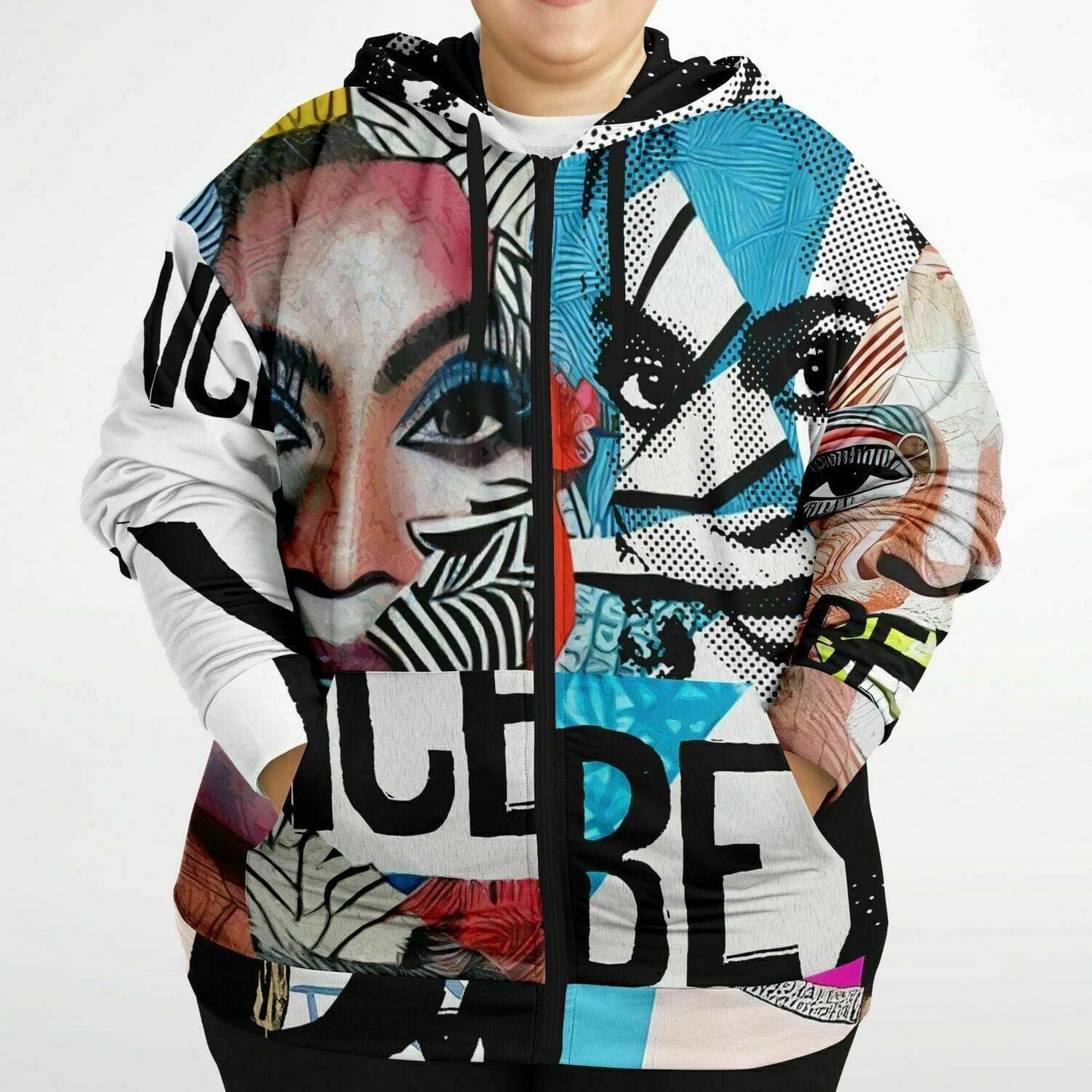 Beyoncé Drawing Unisex Plus-Size Zip Up Hoodie Hoo-design