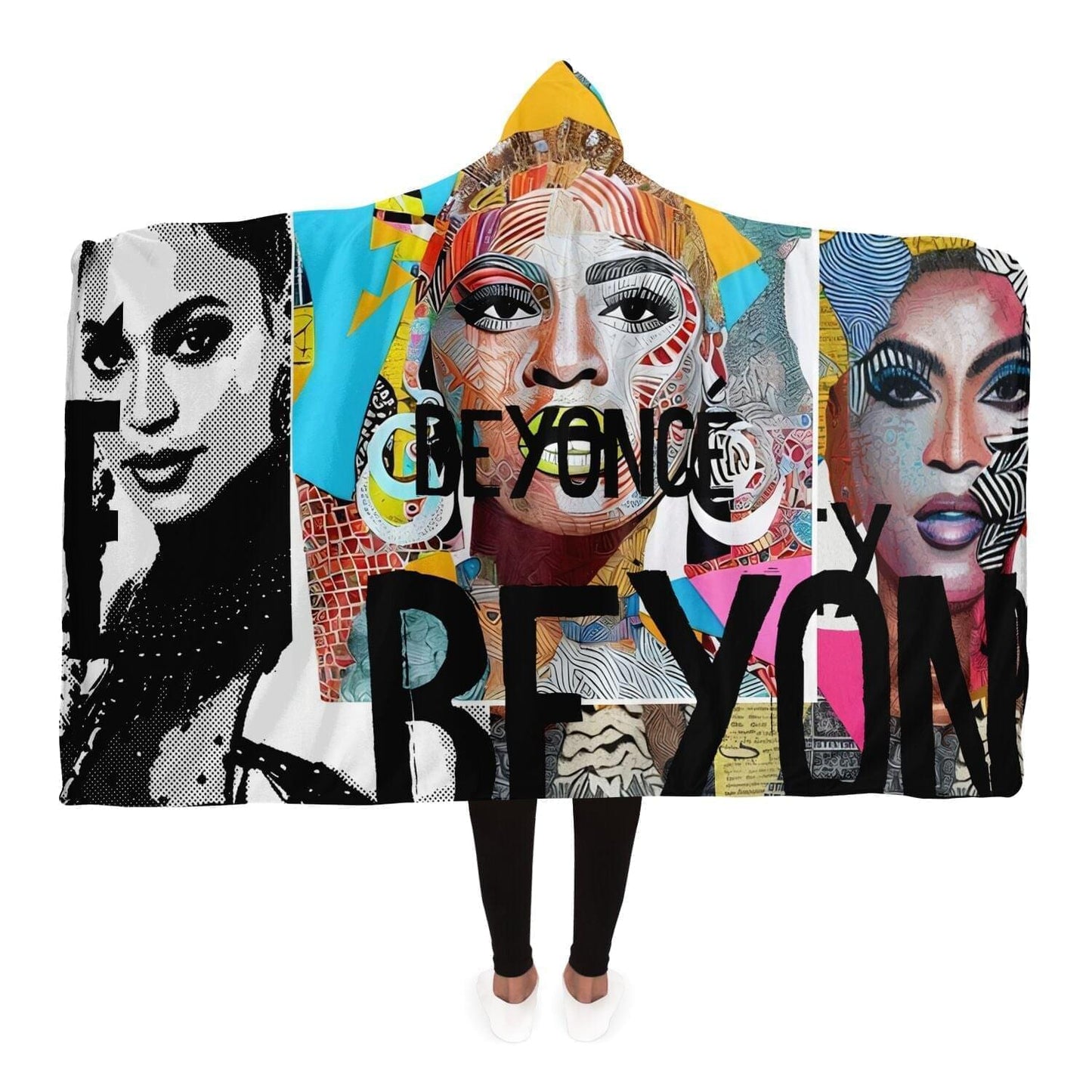 Beyoncé Pop Star Drawing Hooded Blanket Hoo-design