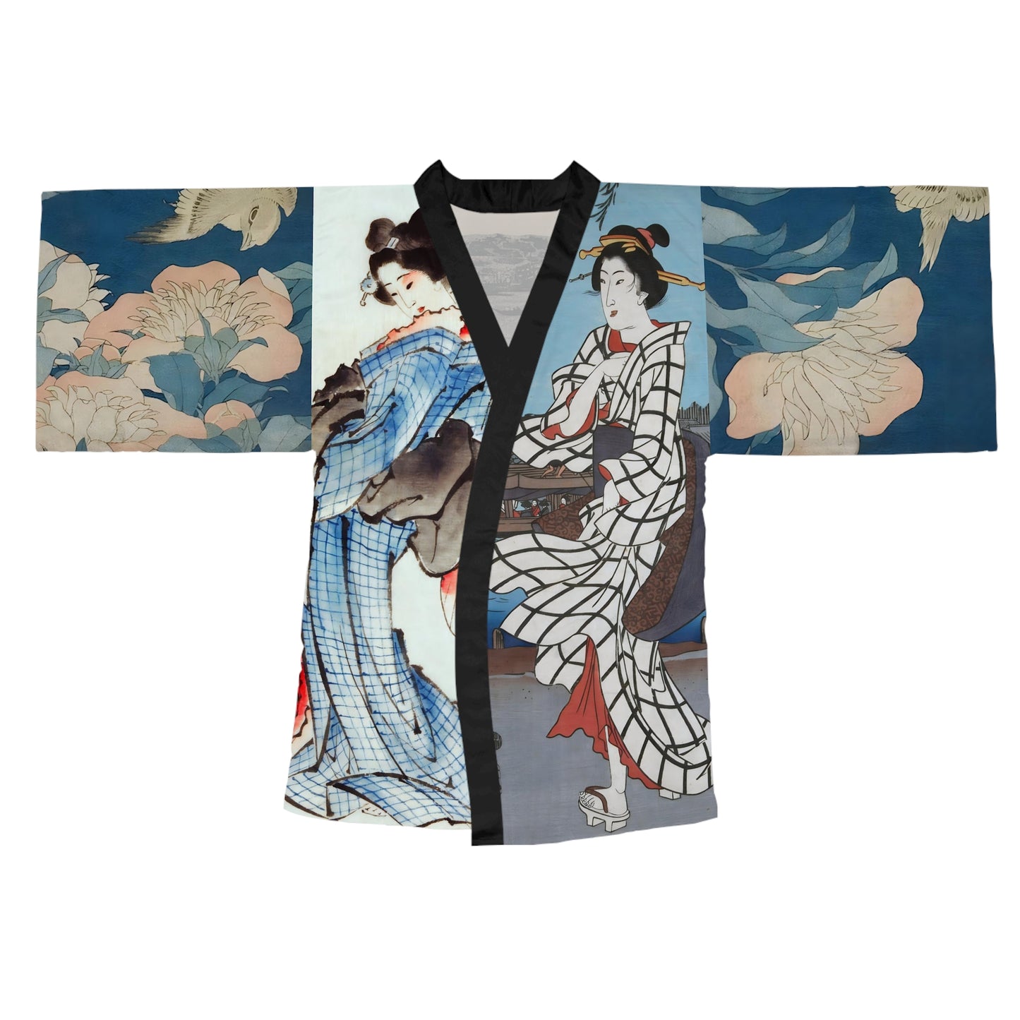 Japanese Kimono Robe Print Japan inspired Kimono Robe for Women