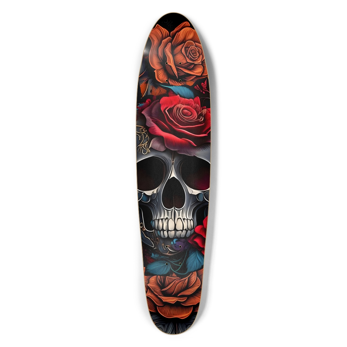 Skull & Roses Longboard