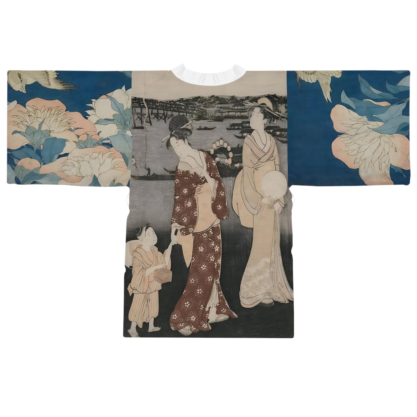 Japanese Kimono Robe Print Japan inspired Kimono Robe for Women