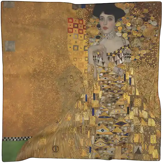 Adele Bloch Bauer Portrait Gustav Klimt Square Scarf