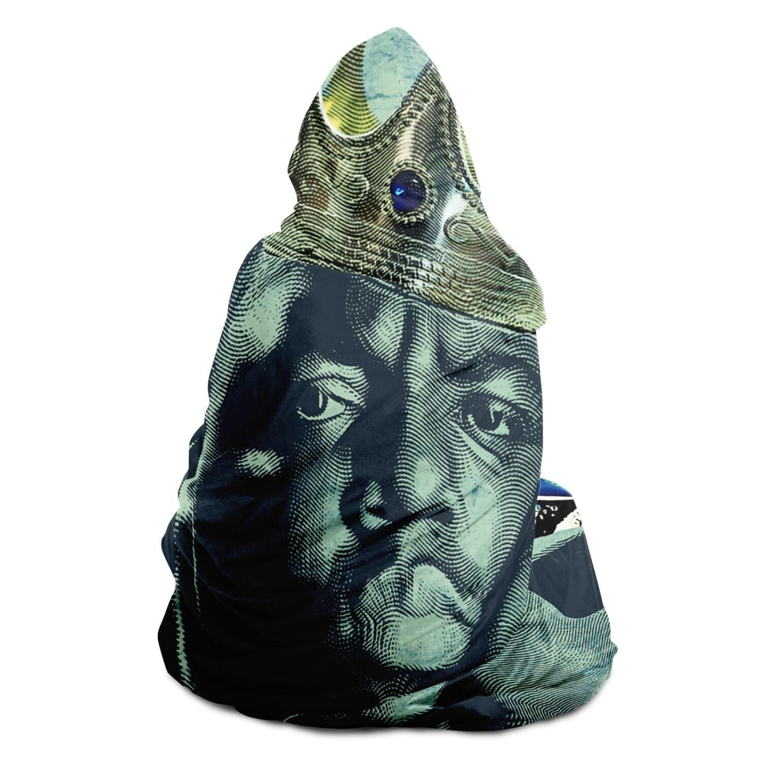 BIG N.O.T.O.R.I.O.U.S Crown Hip Hop Icon Hooded Blanket HOO-DESIGN.SHOP