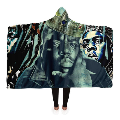 BIG N.O.T.O.R.I.O.U.S Crown Hip Hop Icon Hooded Blanket HOO-DESIGN.SHOP
