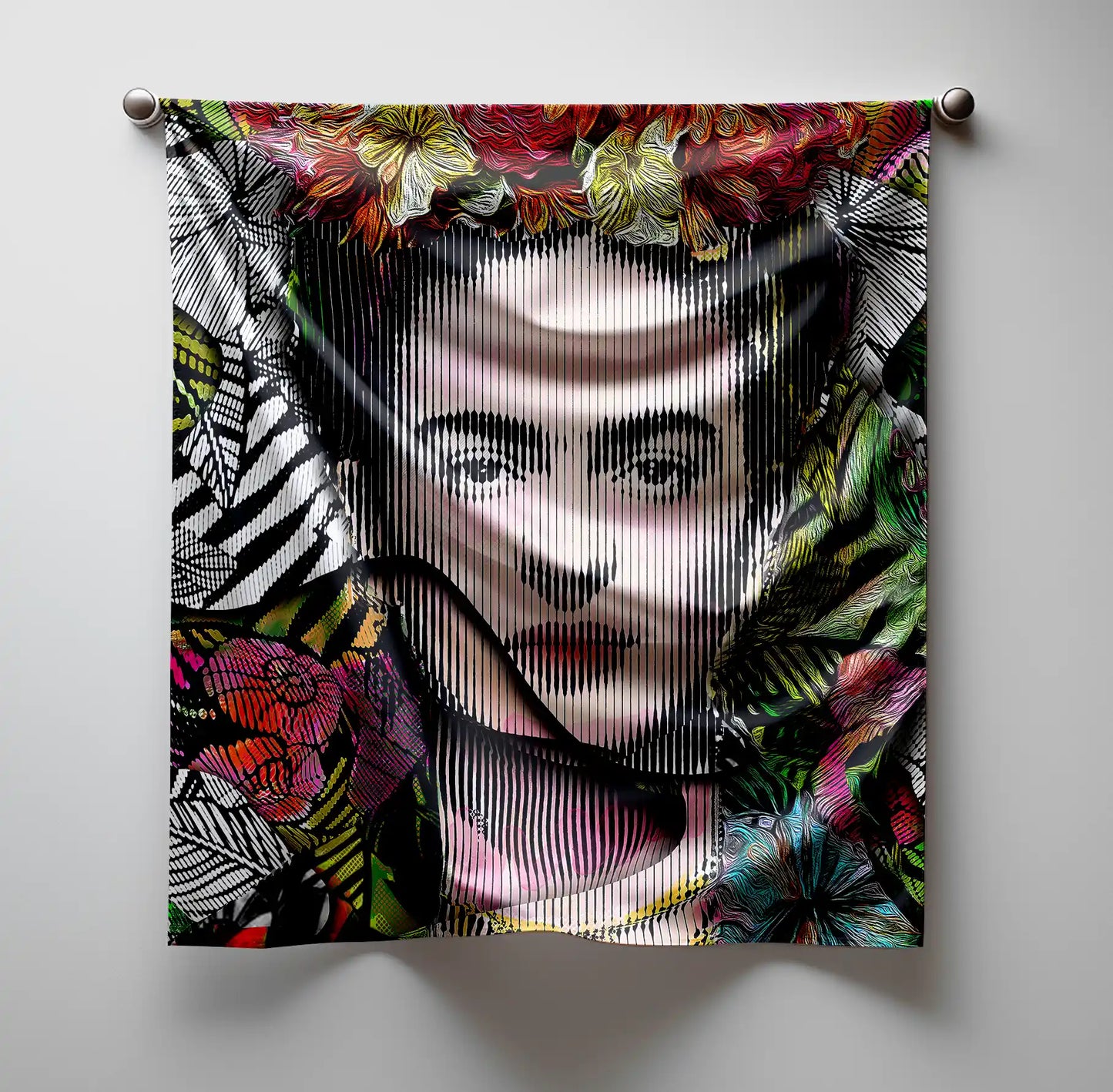 Frida Kahlo Chiffon Scarf Square Chiffon