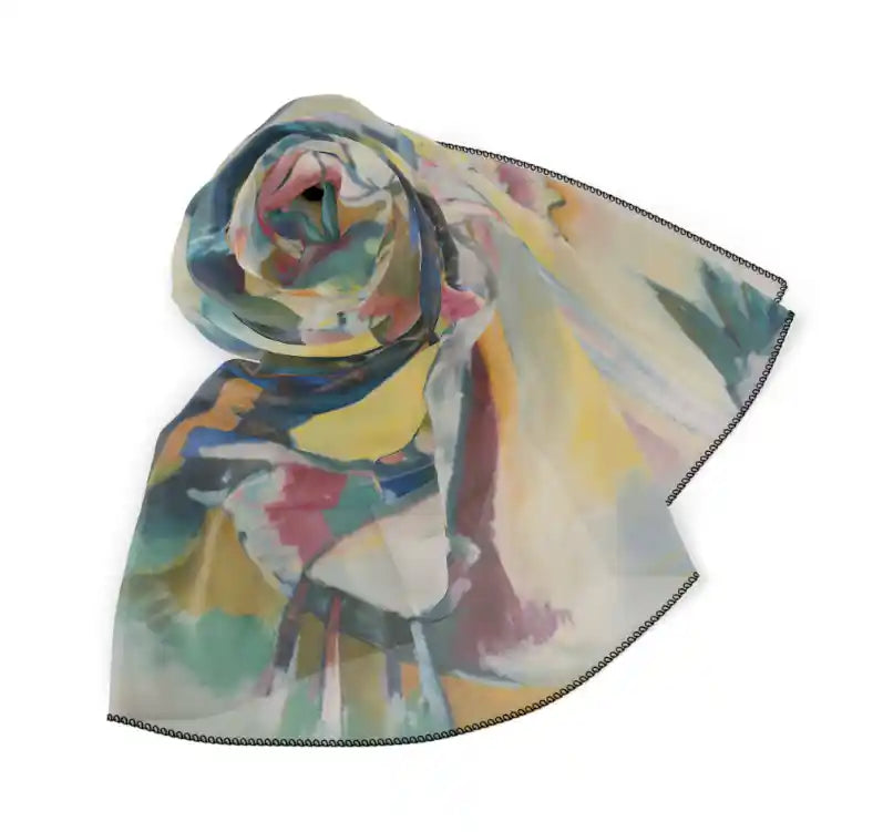 Improvisation Wassily Kandinsky Scarf Square Chiffon