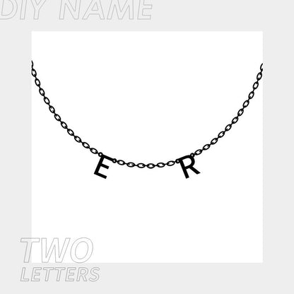 Personalized Name Necklace for Women Custom - Initials Letter Necklace Birthday Gift LUZGRAPHICJEWELRY