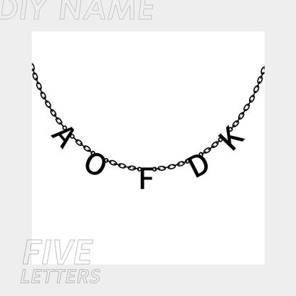 Personalized Name Necklace for Women Custom - Initials Letter Necklace Birthday Gift LUZGRAPHICJEWELRY