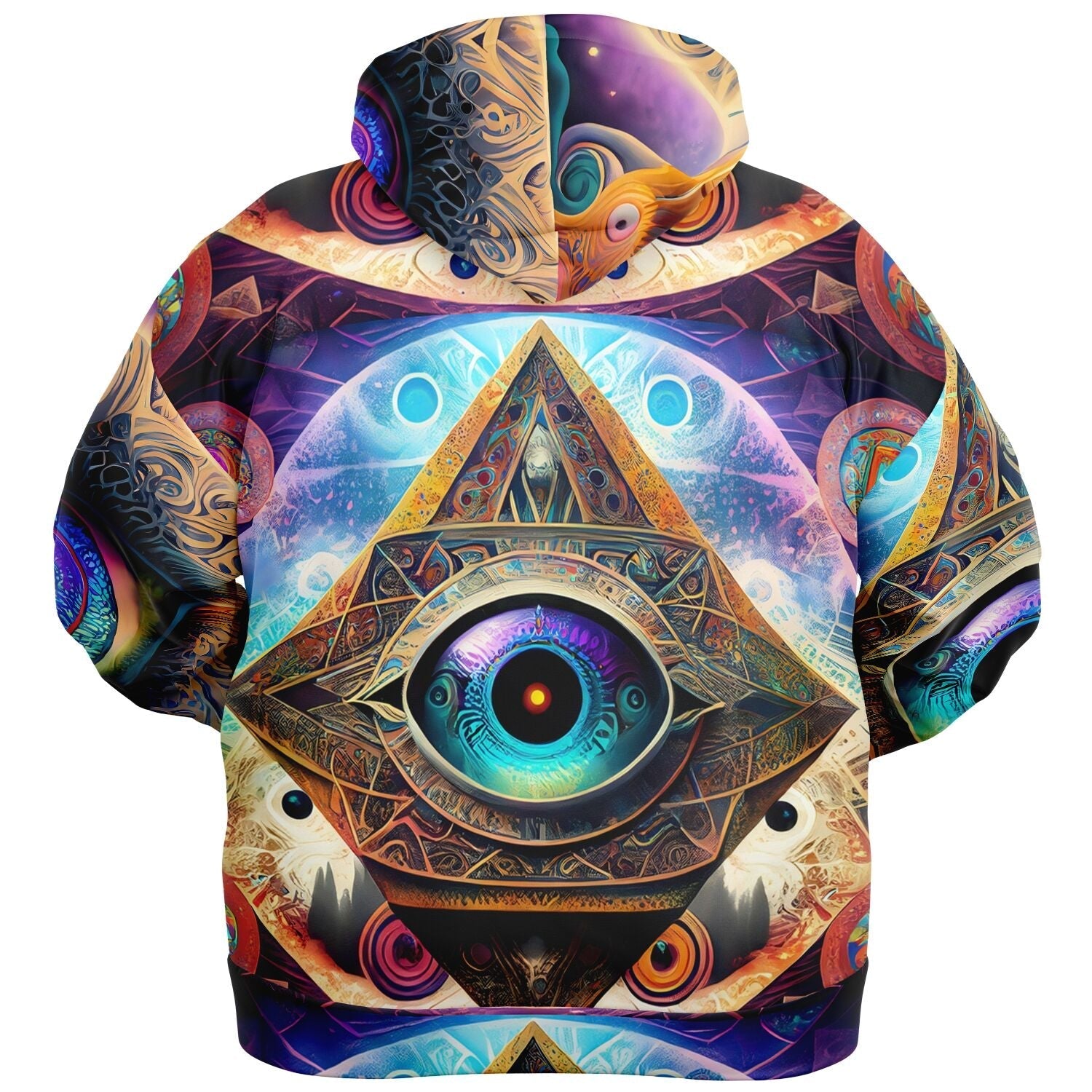 Psychedelic Art Underground Rave Aesthetic Cosmic Eye Plus-size Ziphoodie HOO-DESIGN SHOP