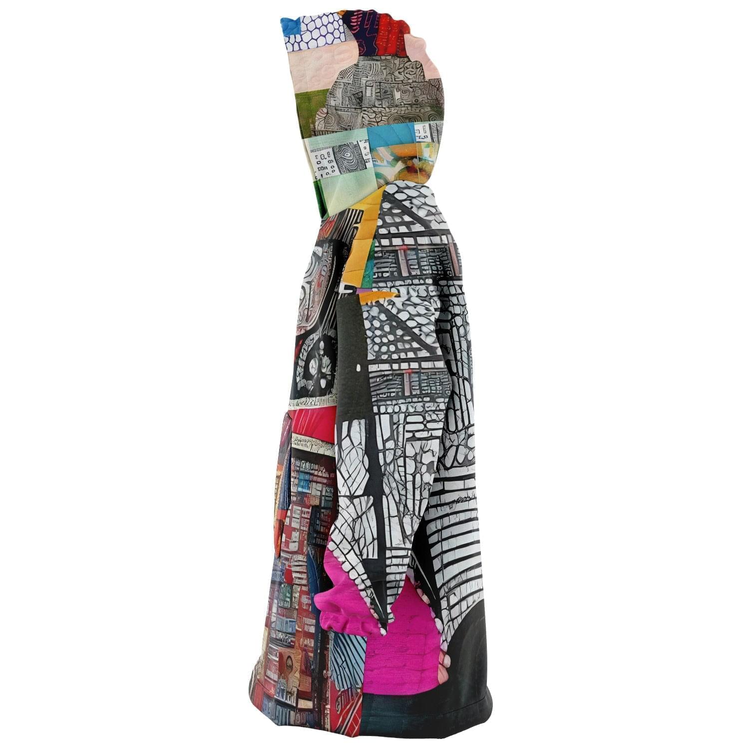 Quilt-inspired Snug Hoodie Gift Idea HOO-DESIGN.SHOP