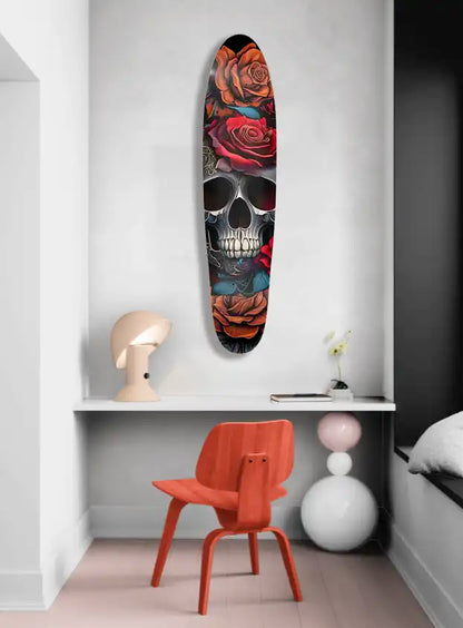 Skull & Roses Longboard