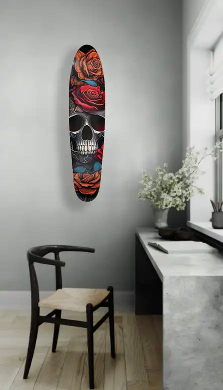 Skull & Roses Longboard