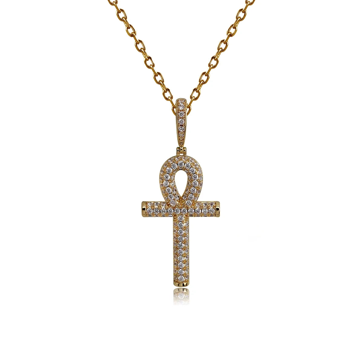 Hip Hop Moissanite Cross Pendants With Certificate Charm Jewelry 100% 925 Sterling Silver