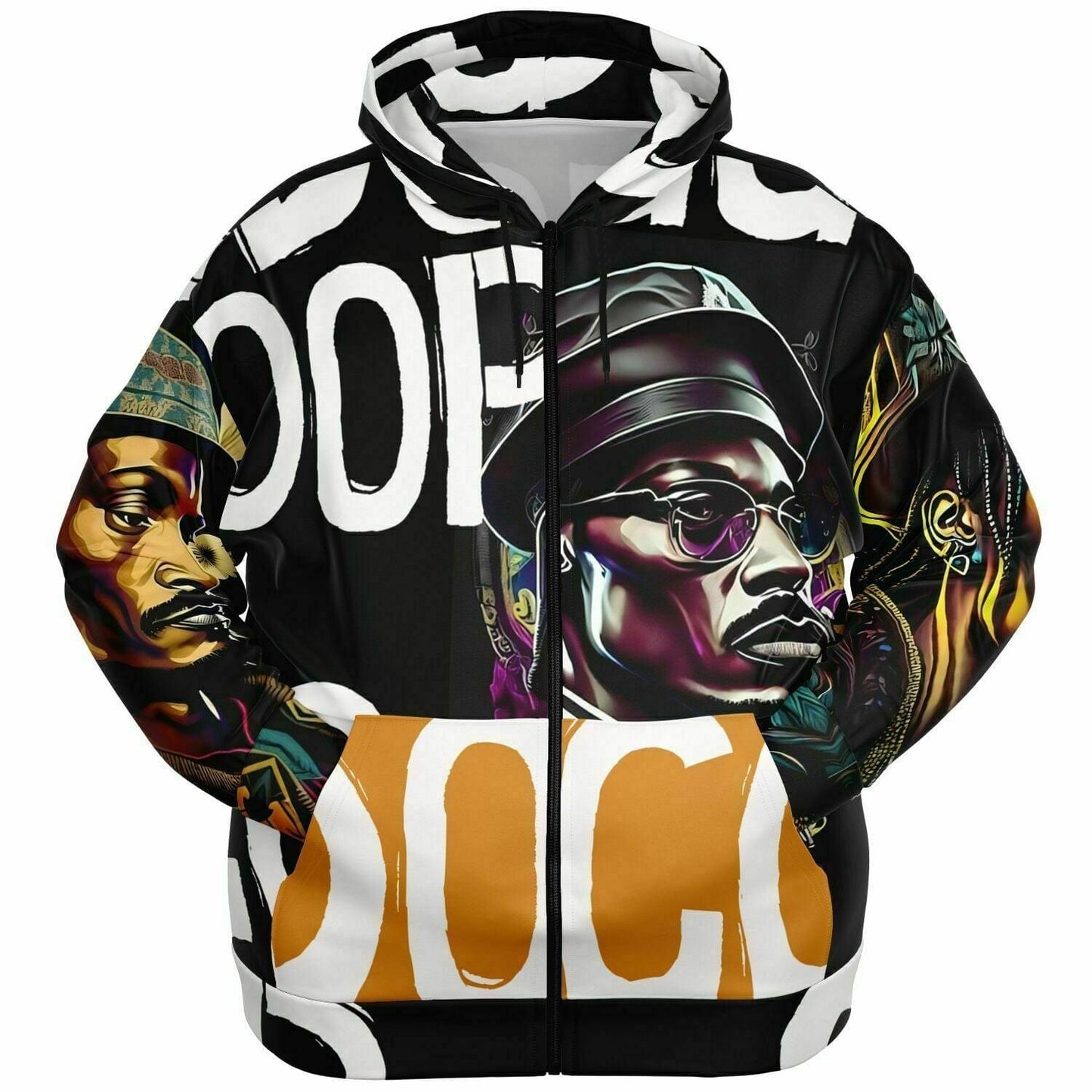 Snoop Dogg Streetwear Unisex Plus-Size Zip Up Hoodie HOO-DESIGN.SHOP