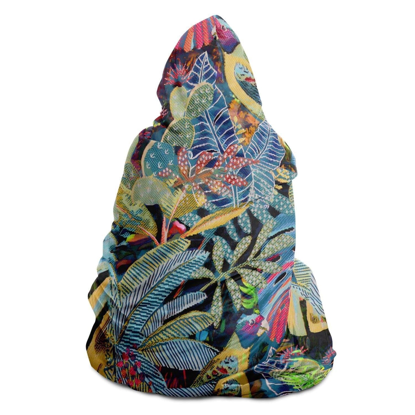 Tropical Birds Art Hooded Blanket HOO-DESIGN.SHOP