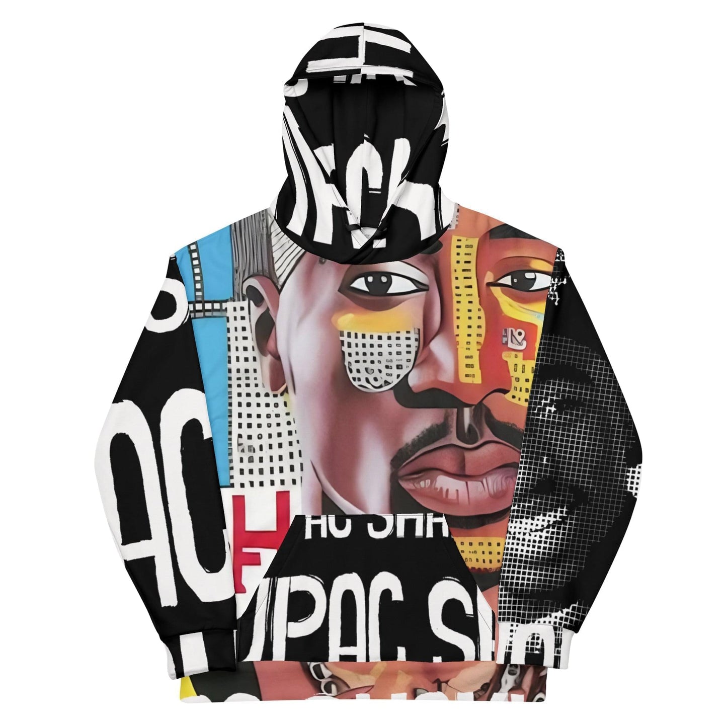Tupac Shakur Drawing Street Art Style Unisex Hoodie HOO-DESIGN.SHOP