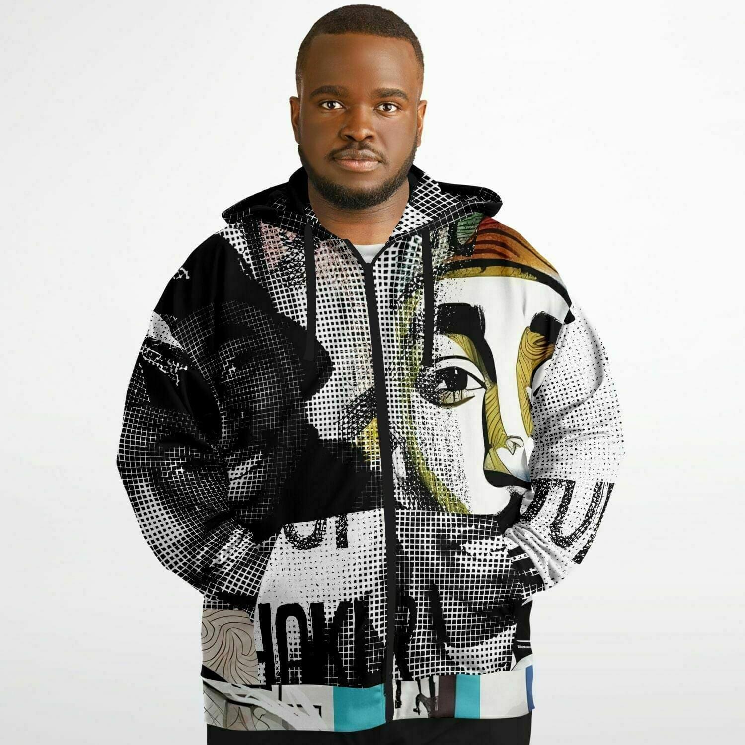 Tupac Shakur Drawing Unisex Plus-size Zip hoodie HOO-DESIGN.SHOP