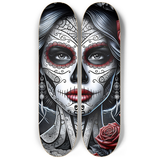 Dia de los Muertos Lady 2 decks Wall Series