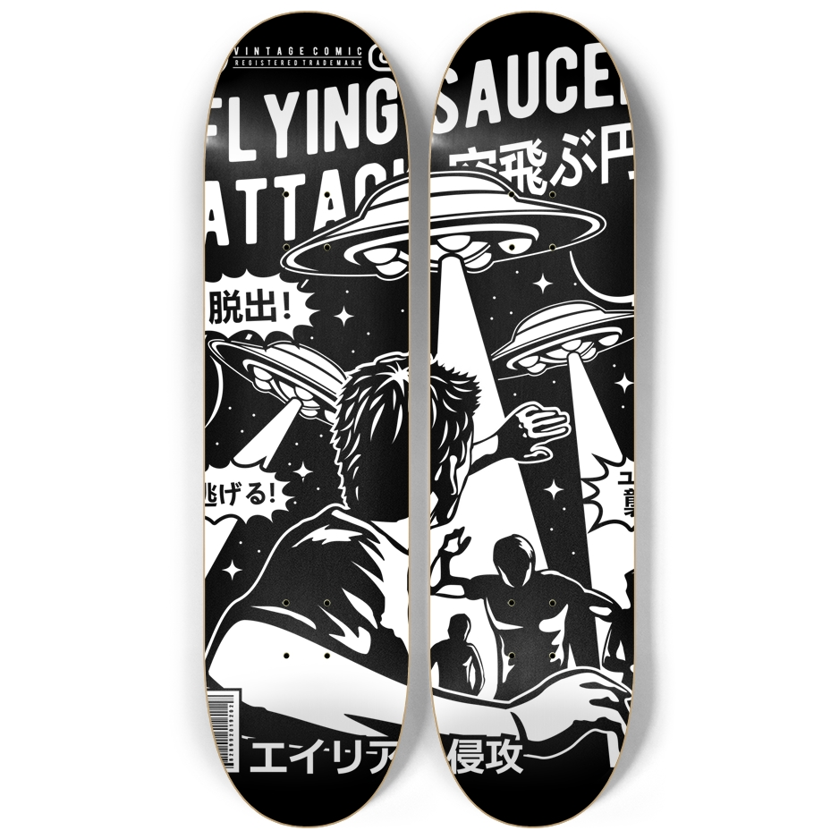 Flying Saucer Attack 2 decks Wall Series